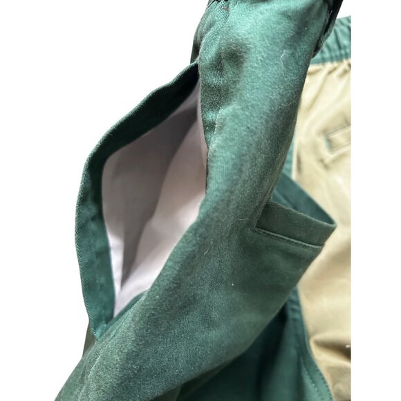 PETALS Patchwork Cargo Pants Green Multitone Streetwear Y2K Workwear Vibes LARGE - Picture 8 of 12